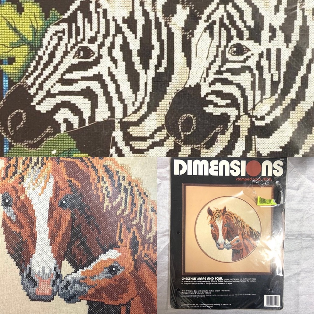 Set of 2 NWT Counted Cross Stitch Kits